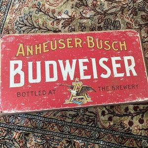 Tin Budweiser Sign